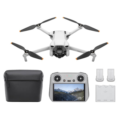 DJI Mini 3 Fly More Combo (DJI RC) – Ultraleichte, Faltbare Mini Drohne mit Kamera 4K HDR, Bis zu 114 Min Flugzeit (3 Akkus), Vertikalaufnahmen, 3-Achsen-Gimbal, 10 km HD-Übertragung, C0