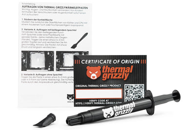 Thermal Grizzly - Kryonaut - 5.55 Gramm/1.5 ml - Extrem Hochleistungsfähige Wärmeleitpaste - Für Anspruchsvolle Anwendungen und Overclocking von CPU/GPU/PS4/PS5/Xbox