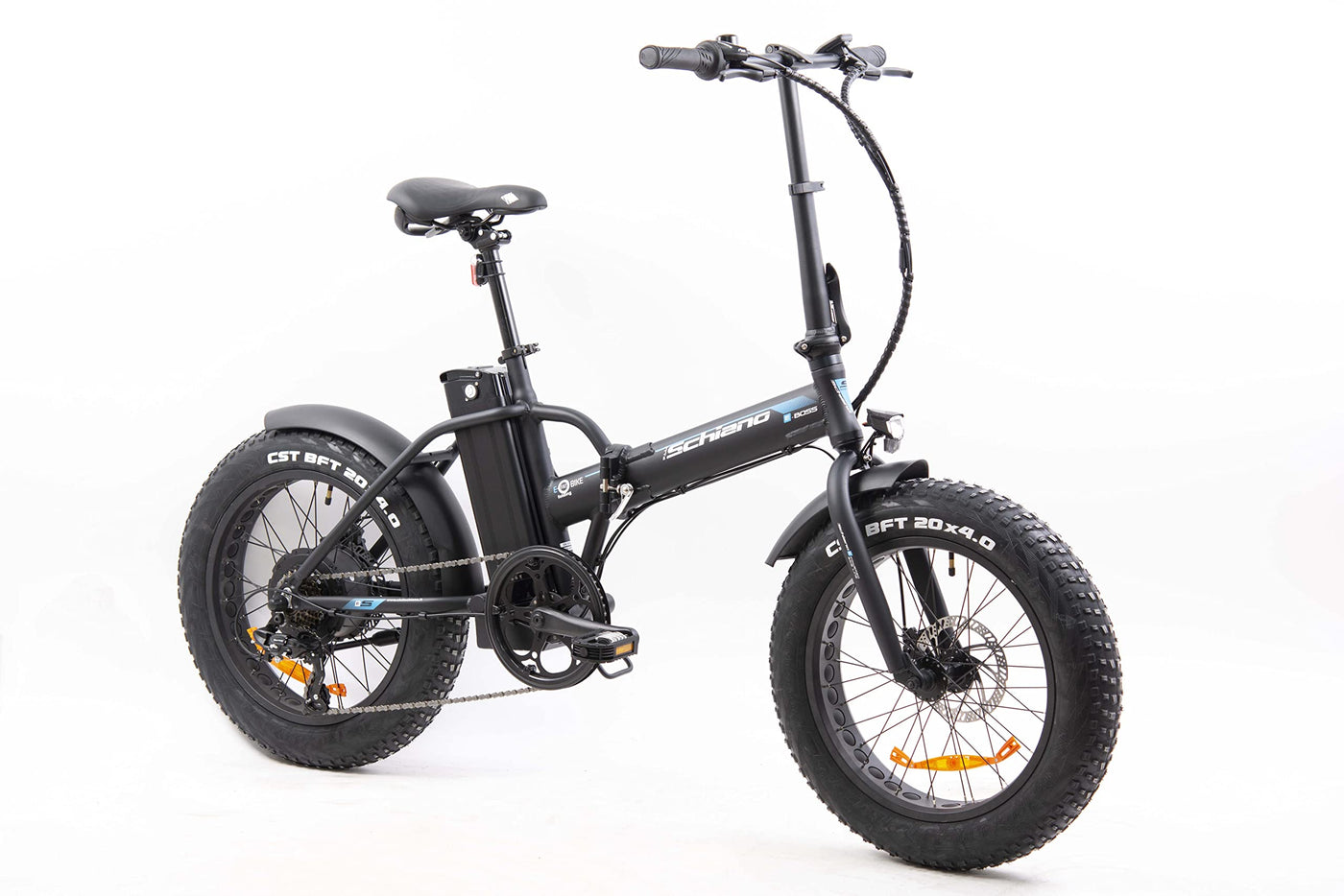 F.lli Schiano E-Boss, E Bike Klappbar 20 Zoll, 36V 10.4Ah Abnehmbarer Akku, Motor 250W 40Nm, Klapprad Ebike für Herren/Damen, Schwarz