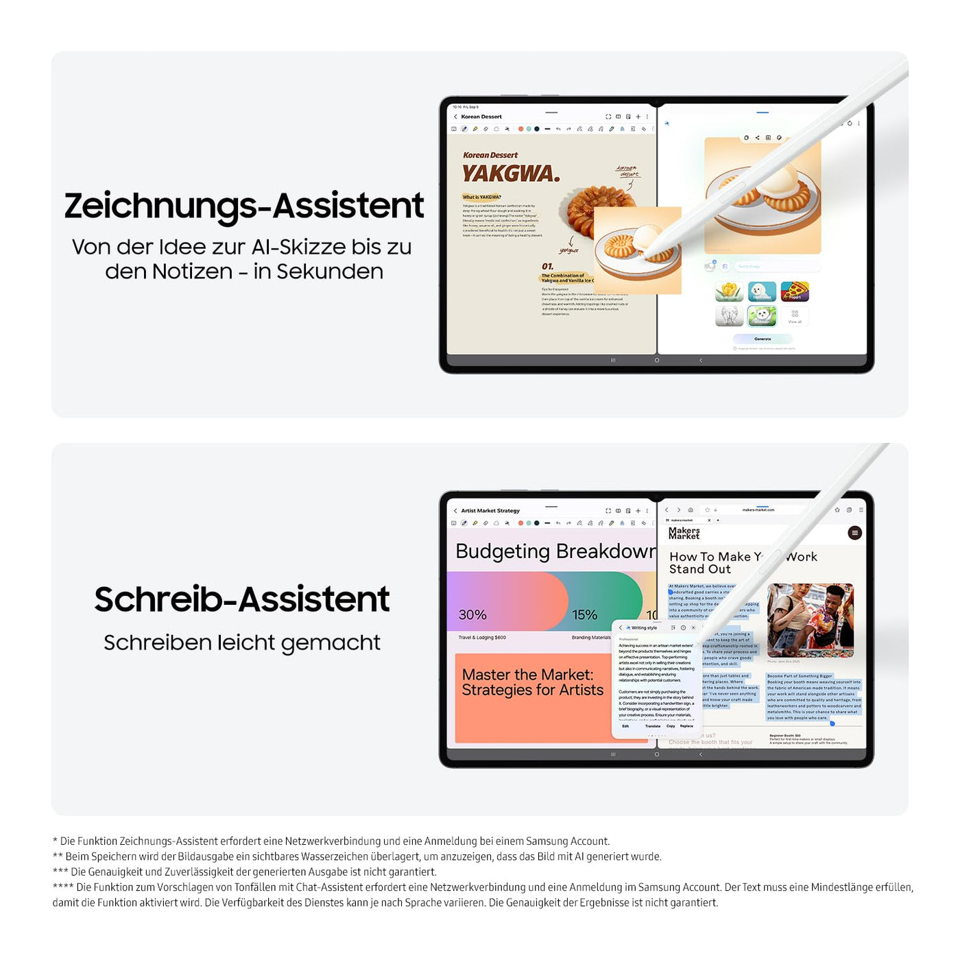 Samsung Galaxy Tab S11 Ultra, AI Tablet, Wi-Fi, Leichtes Design, Vielseitige KI-Tools, DeX, 512 GB Speicher, 12 GB RAM, Lange Akkulaufzeit, Silver, 3 Jahre Herstellergarantie [Exklusiv auf Amazon]