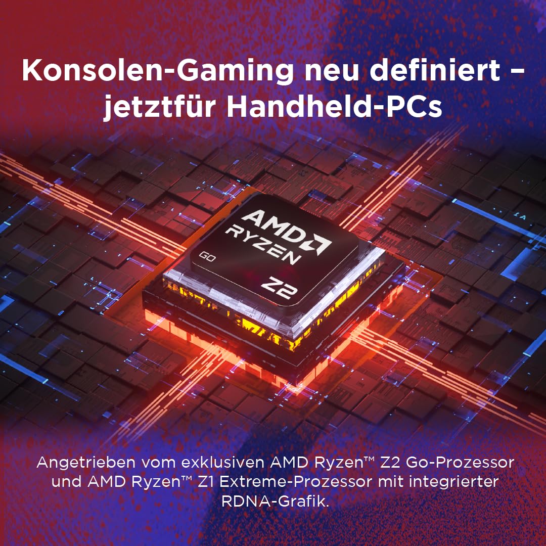 Lenovo Legion Go S Gaming Konsole | 8" WUXGA Display | AMD Ryzen Z2 Go | 16GB RAM | 1TB SSD | AMD Radeon Grafik | SteamOS | Nebula Nocturne schwarz
