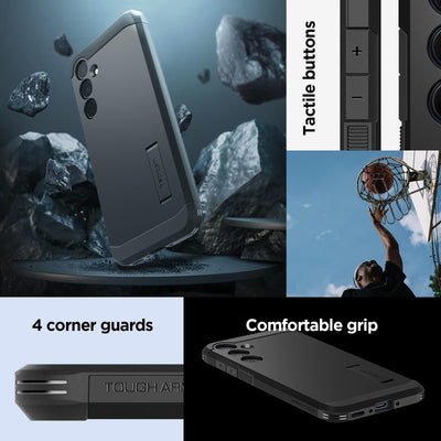 Spigen Tough Armor Hülle Kompatibel mit Samsung Galaxy A35 5G -Schwarz