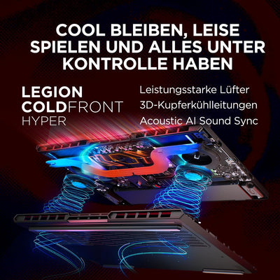 Lenovo Legion Pro 5 16ADR10 Gaming AI Laptop | 16" WQXGA 165 Hz OLED Display | NVIDIA GeForce RTX 5060 | AMD Ryzen 7 | 32GB RAM | 1TB SSD | Win11 | QWERTZ | Eclipse Black | 3 Monate GamePass