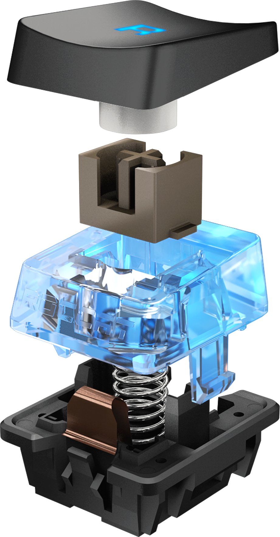 Roccat Vulcan 80 - Mechanical Gaming Keyboard, Blue LED Per-Key Lighting, Titan switches, Durable Design (Aluminum top Plate), Multimedia Keys