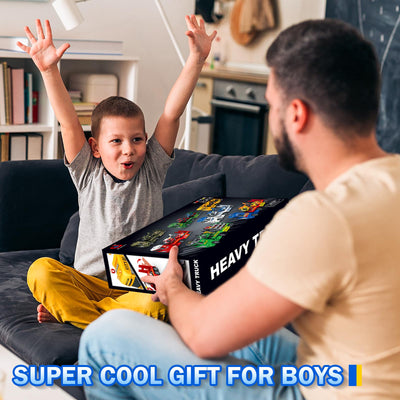 Tacobear Polizei Lastwagen Spielzeug Geschenke ab 2 3 4 5 Junge groß LKW Spielzeug & Hubschrauber Polizeiauto Abnehmbar Anhänger, Reibungsbetrieb Autotransporter Spielzeug Geschenkideen Kinder Jungen