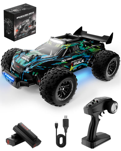 Kiztoys® Ferngesteuertes Auto, RC Auto Monstertruck Ferngesteuert 2,4 GHz 1:16 Proportional 4WD 40+ km/h Offroad, RC Truggy RTR Geländegängig ab Erwachsener Jugendliche Kind