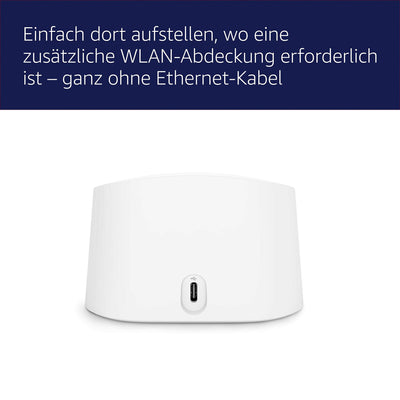 Amazon eero 6 Mesh-WLAN-Signalverstärker | 500-Mbit/s-Ethernet | Bis zu 140 m² Abdeckung | Für Verbindungen mit über 75 Geräten | Zur Erweiterung des bestehenden eero-Netzwerks | Einzelpack