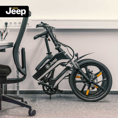 Jeep Fold E-Bike FFR 7050, 20' Laufräder, Shimano 7-Gang Kettenschaltung, Black
