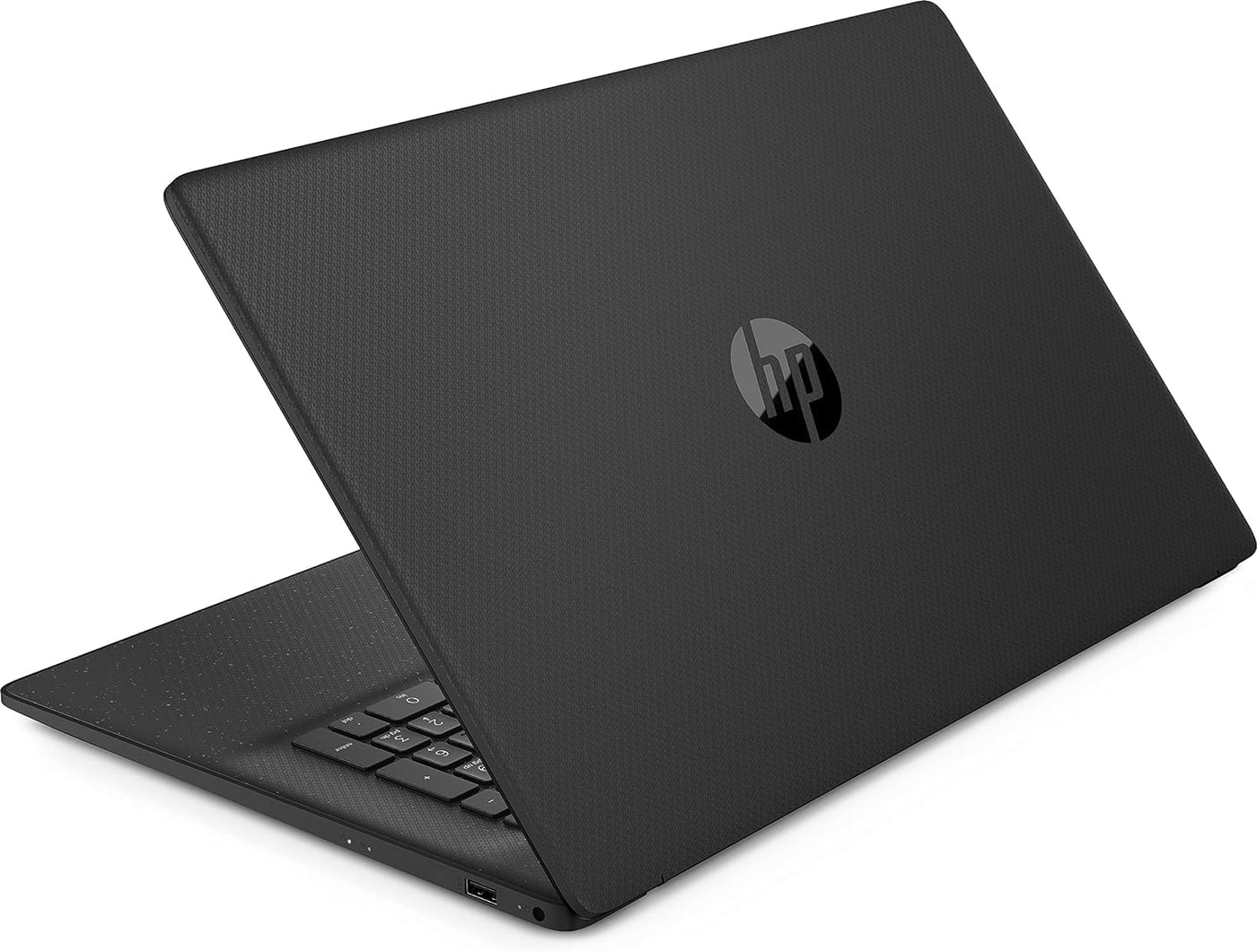 HP Laptop mit 17,3" FHD Display, AMD Ryzen 3 7320U, 8 GB DDR5 RAM, 512 GB SSD, AMD Radeon-Grafik, Windows 11, QWERTZ, Schwarz inkl. 25 GB Dropbox-Speicher für 12 Monate
