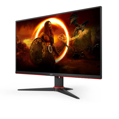AOC Gaming 24G2ZE 60 cm (23,8 Zoll) Monitor (FHD, HDMI, DisplayPort, FreeSync, 0,5 ms Reaktionszeit (MPRT), 240 Hz, 1920 x 1080) schwarz/rot