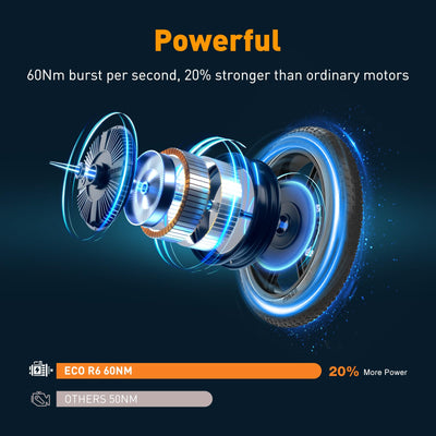 ECORUSH ECO R6 E Bike Mountainbike, E-Bike mit 48V/15,6Ah Lithium-Akku, Hochfester Körper, 20×4,0 Zoll Fat Tire, 7-Gang, LCD-Display, 250W Motor & 25Km/h Elektrofahrräder für Herren und Damen