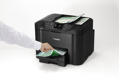 Canon MAXIFY MB2750 Multifunktionssystem Tintenstrahldrucker (DIN A4, Drucken, Scannen, Kopieren, Faxen, 7,5-cm-Touchscreen, Druckauflösung 600x1200 DPI, WLAN, Duplexdruck, 50-Blatt-ADF) schwarz