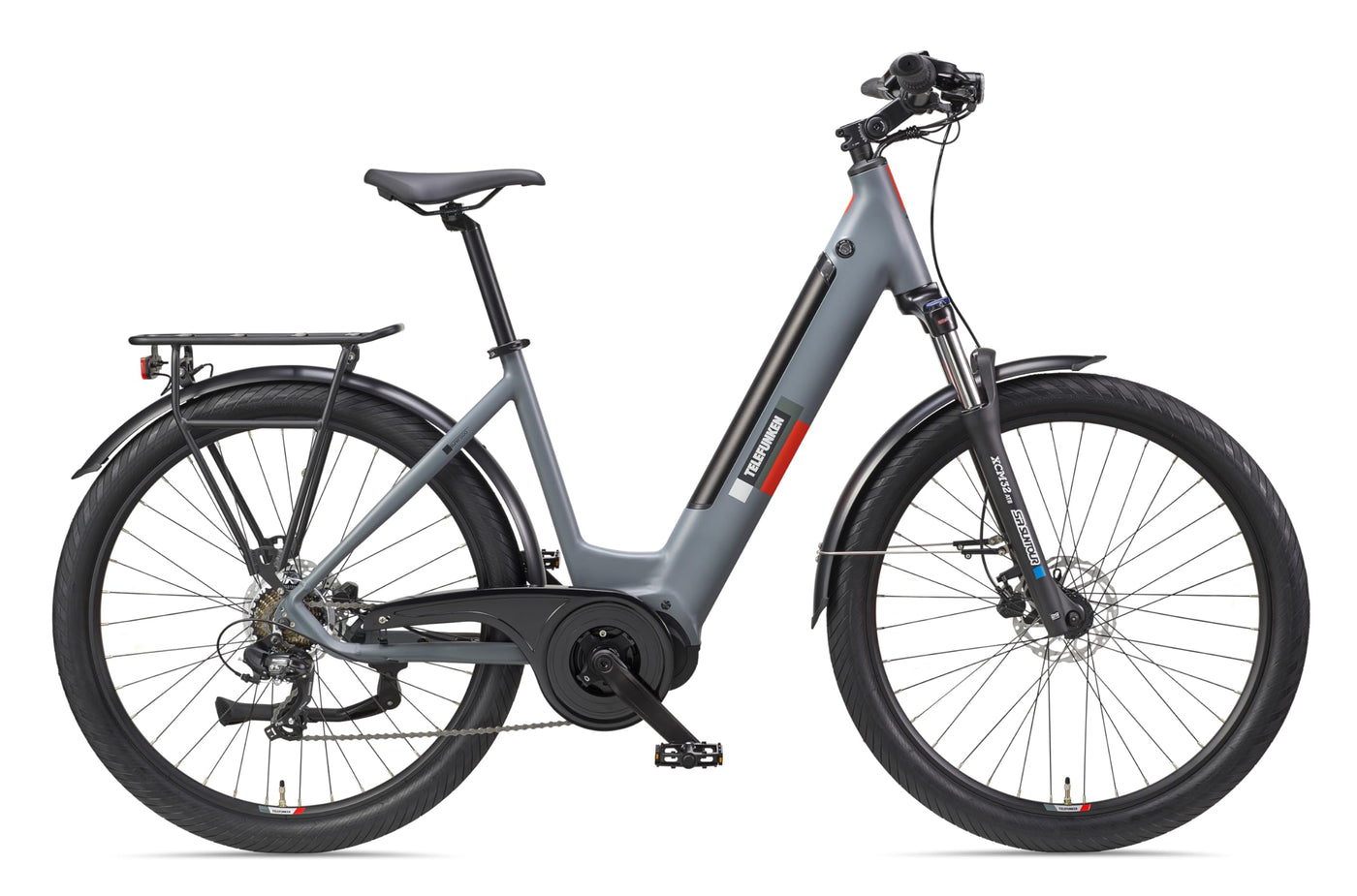 TELEFUNKEN SUV E-Bike 27,5 Zoll für Damen & Herren | Pedelec mit Mittelmotor & 468Wh Akku | Elektrofahrrad mit 7-Gang Kettenschaltung & Hydr. Scheibenbremsen, StVZO-konform | SUV500