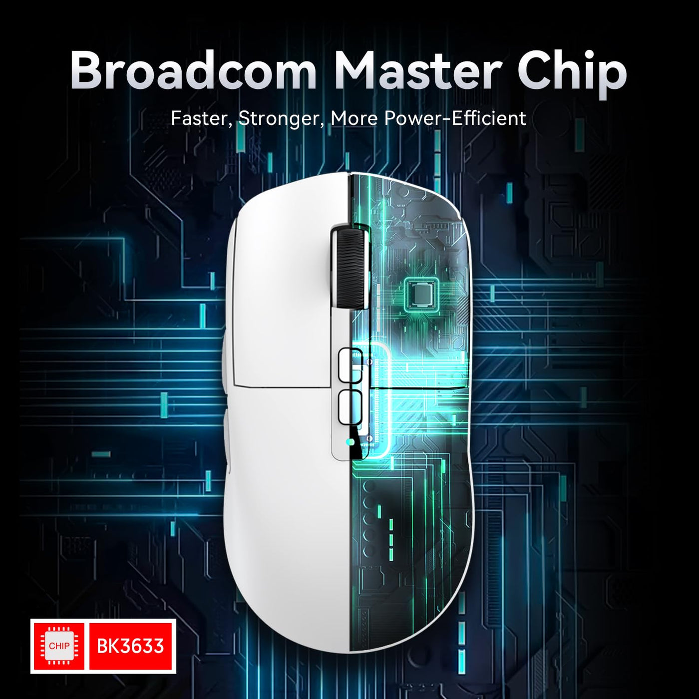 ATTACK SHARK X6 49g Superlight Maus mit magnetischer Ladestation, PixArt PAW3395 Gaming-Sensor, BT/2,4G kabellose/kabelgebundene Gaming-Maus, 26000 DPI, X3 verbesserte Office-Mäuse für Win11 (weiß)