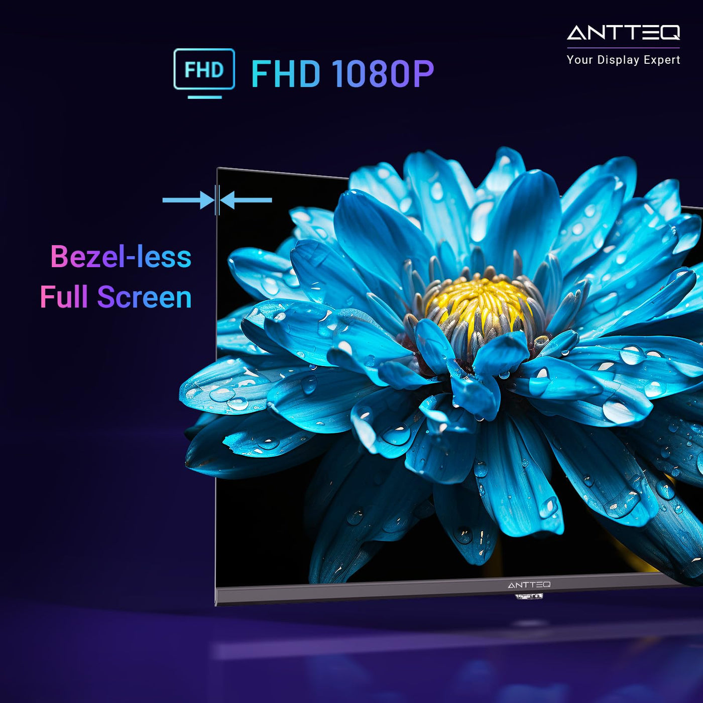Antteq ViTA Series Smart TV 25 Zoll (Fernseher 64 cm),FHD,Triple Tuner(DVB-T2/S2/C),App Store,Netflix,Prime Video,DAZN,UVM,WiFi,Hotelmodus,V25-AF3Q1 2024