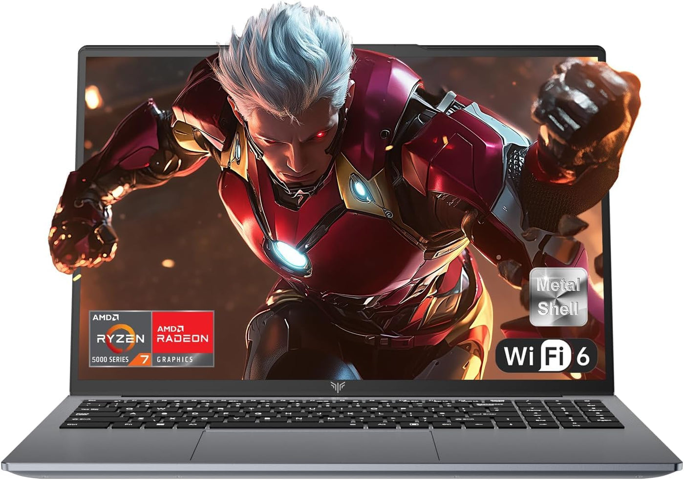 ACEMAGIC Laptop 16 Inch FHD Display,Ryzen7 5825U,16 Thread,4.5GHz,16GB DDR4 512GB SSD M.2,Metallgehäuse Computer,Backlit Keyboard,WiFi 6, BT5.2, HDMI, Typ C,hohe Leistung