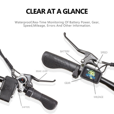 CEAYA Elektrofahrrad,E-Bike für Herren und Damen 26'' E-Mountainbike,48V20AH E Fahrrad,Pedelec Mit 𝟕-𝐆𝐚𝐧𝐠-𝐒𝐜𝐡𝐚𝐥𝐭𝐮𝐧𝐠,LCD Display,Fat Tire Elektro Fahrrad