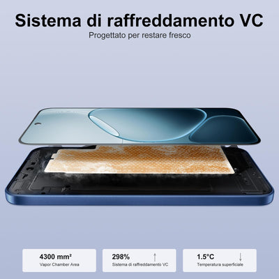 OPPO A6 Pro 5G 8+256GB AI Smartphone, Handy Android Ohne Vertrag, Batterie 6500mAh, 80W SUPERVOOC, Dimensity 6300 5G, Bildschirm 120Hz 6,57" AMOLED, IP69, AI-Kamera 50+2MP, NFC, Dual SIM, Blau