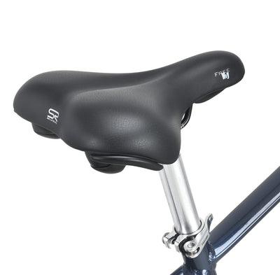 smartEC Trek-28H E-Bike Trekking Herren 250W Hinterradmotor Li-Ion Akku 36V/13Ah Elektrofahrrad 28 Zoll Reichweite 90km bis 25 km/h Trekking City (Schwarz)