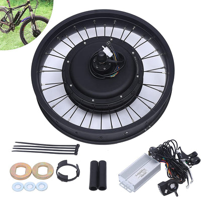 Lightakai Elektrofahrrad Umbausatz, 20 Zoll E-Bike Conversion Kit 48V 1000W Elektrofahrrad Hinterrad Umbausatz Motor E-Bike Conversion Kit (Hinterrad)