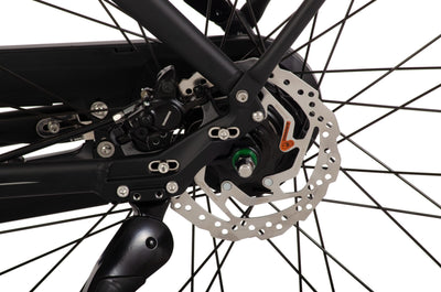 Rucanor Rio E-Bike 28″ (50 cm) – Shimano 7-Gang, Hydraulische Scheibenbremsen, 550 Wh Akku, matt schwarz – Damen