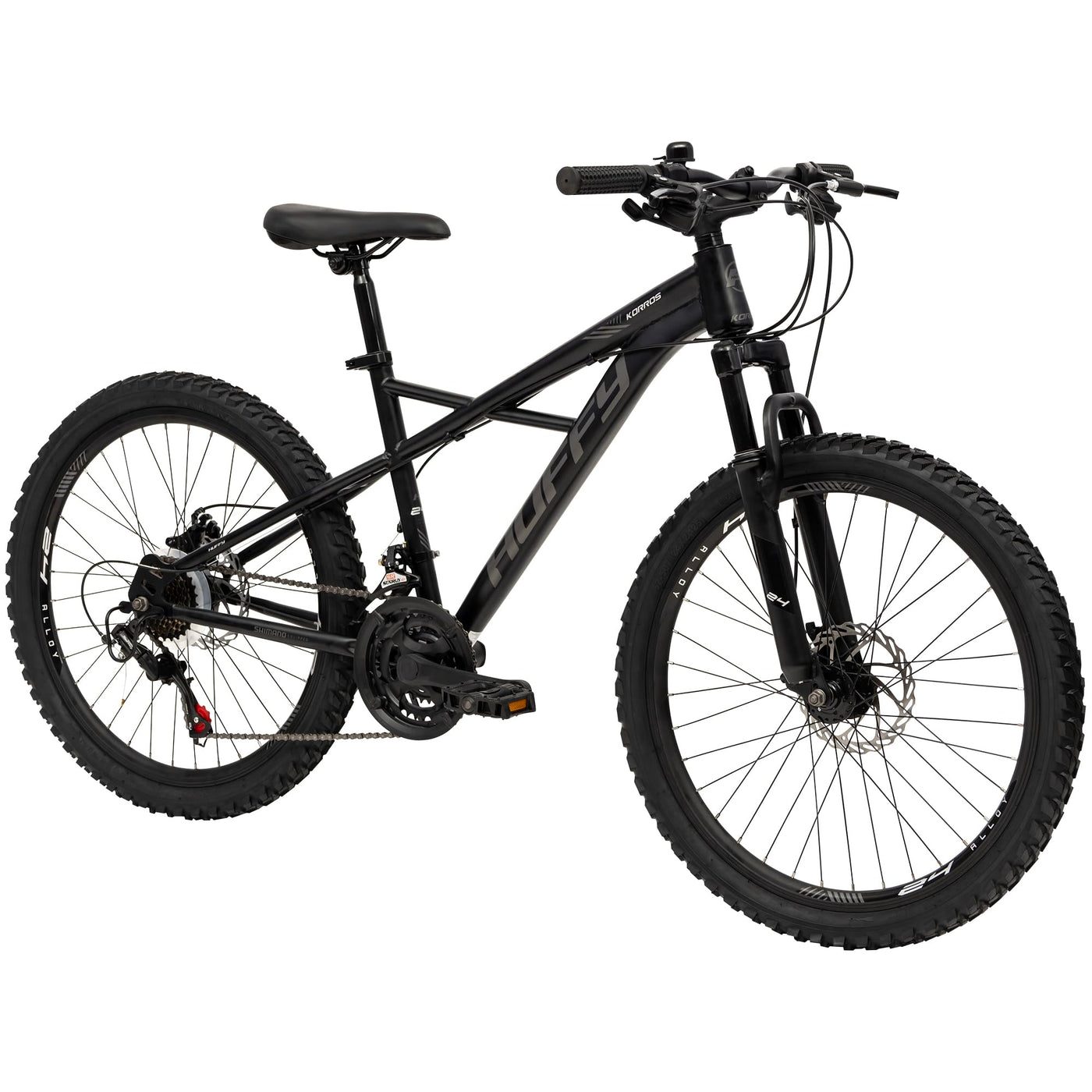 Huffy Korros Mountain Bike 24" - Schwarz 21-Gang Shimano