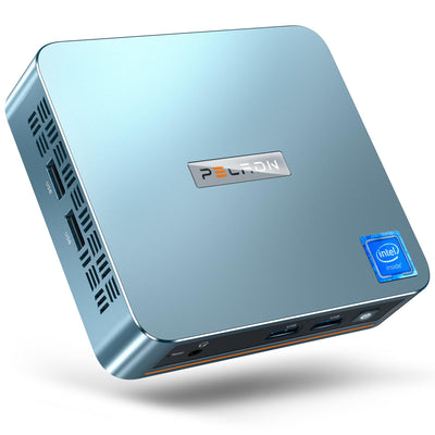 PELADN WI-4 Mini-PC mit Intel 11.Generation N5095 (bis zu 2,9 GHz), 16 GB RAM/512 GB M.2 SSD, 4K UHD, Bluetooth 4.2, HDMI2.0, LAN & WiFi, 2,4G/5,0G WLAN für Business-Anwendungen.