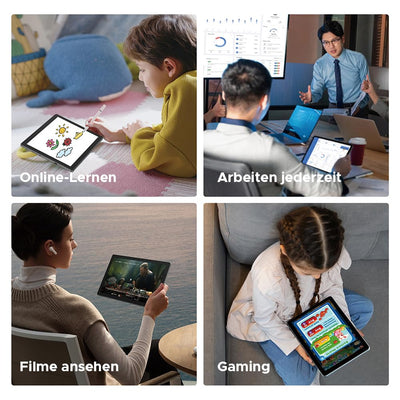 DOOGEE T10W Android 15 Tablet 10 Zoll 16GB RAM +128GB ROM (2TB TF) 2025 Neueste Tablet mit SIM Card Slot, 8000mAh Gaming Tablets Android 4G LTE/5G WiFi, Dual Kamera, BT5.0/ OTG/Face ID/USB Type C
