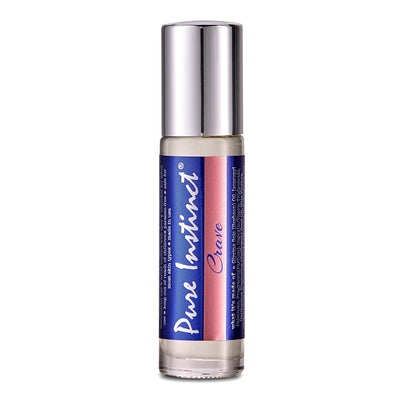 Pure Instinct CRAVE Roll-On The Original Pheromon Infused Essential Oil Parfum Cologne – For Her – TSA Ready 0.34 fl oz