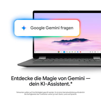 Lenovo Chromebook Plus IdeaPad 3i | 14" Full HD Display | Intel Core i3-N305 | 8GB RAM | 128GB SSD | Intel Grafik | ChromeOS | QWERTZ | grau