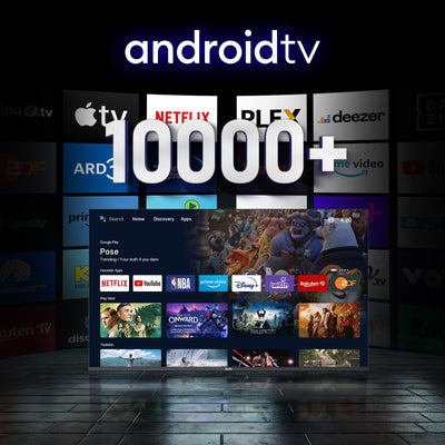 TuTu Smart TV 55 Zoll Fernseher 4K UHD HDR HLG Android TV APP Store Triple Tuner WiFi Bluetooth HDMI USB (2024)