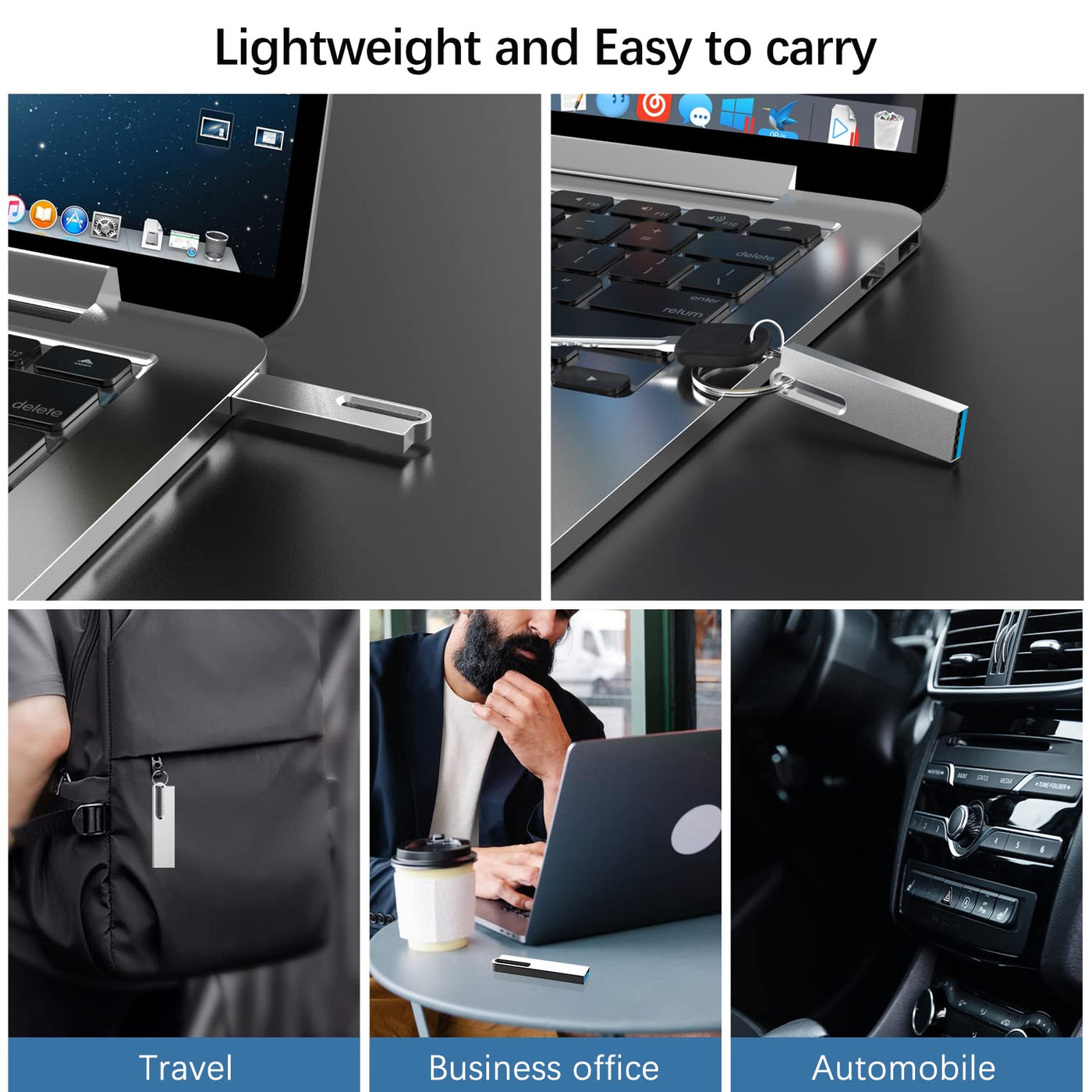 KOOTION USB Sticks 32GB 5er Pack Datensticks USB 2.0 Speicherstick 5 Stück 32G USB-Flash-Laufwerk Bunt USB Memory Sticks Metall Set 5 STK Datenspeicher Stick 32 GB USB Flash Drives Silber