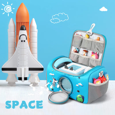 OUKNAK Tragetasche für Toniebox Starter Set, Aufbewahrungstasche für Audio Player Tragebox für Toniebox 2 Zubehör Reisetasche (Blau)