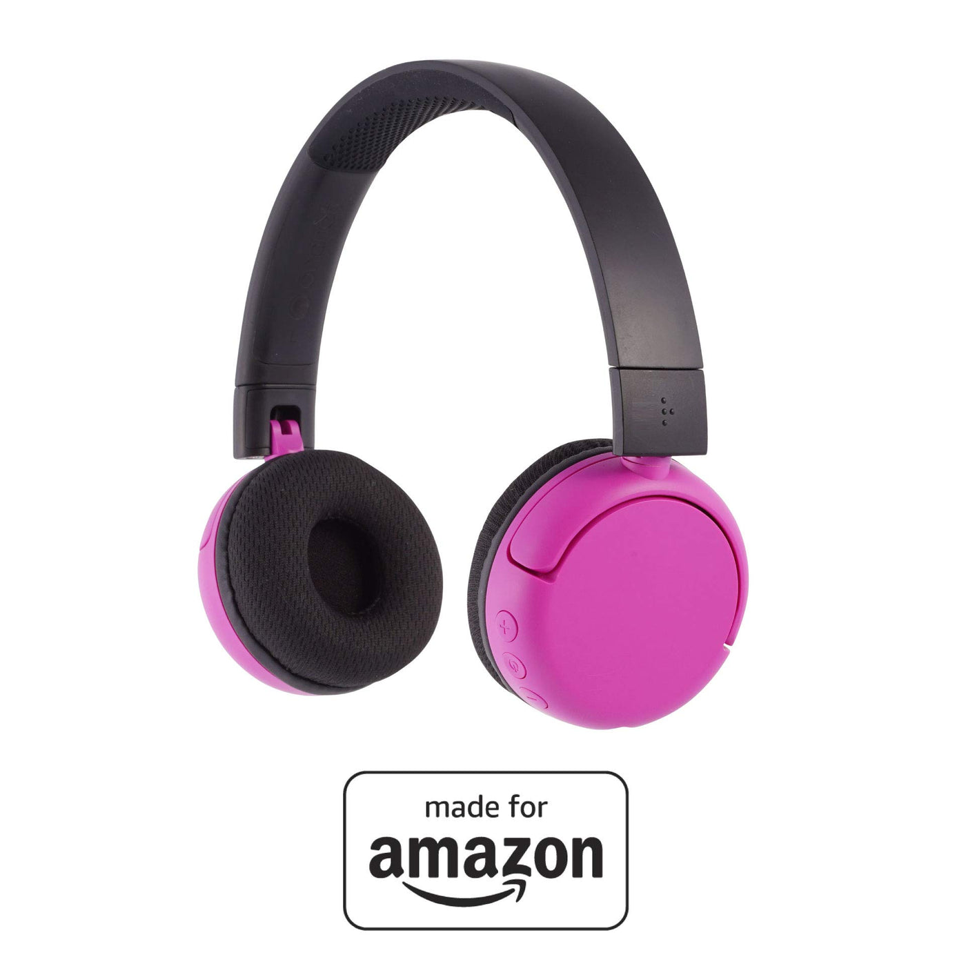 BuddyPhones PopTime, „Made for Amazon“, Pink (Altersklasse: 8-15 Jahre)