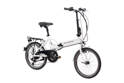F.lli Schiano E-Sky, E Bike Klappbar 20 Zoll, 36V 7.8Ah Abnehmbarer Akku, Motor 250W 40Nm, Klapprad Ebike für Herren/Damen, Weiss