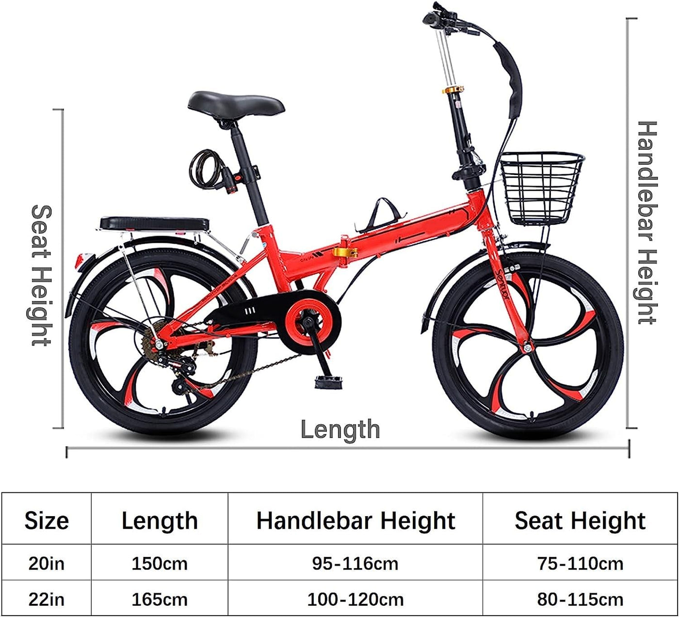 Fahrräder Mit 7-Gang-Antrieb, Faltrad Für Erwachsene, V-Bremse, Rahmen Aus Kohlenstoffreichem Stahl, Mountainbike, Urban Commuter Stadtfahrrad