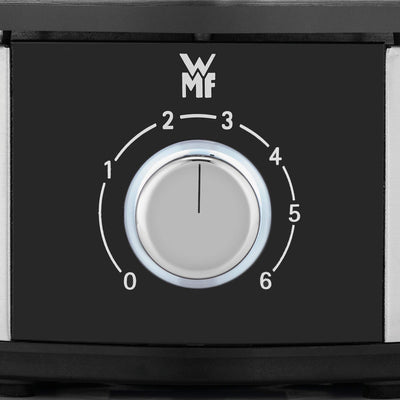 WMF Lono Fondueset für 8 Personen, Fondue elektrisch, 1400 W, Temperaturregulierung, Gabel-Halterung, Induktionstopf 1,2l, Hot Pot, edelstahl matt