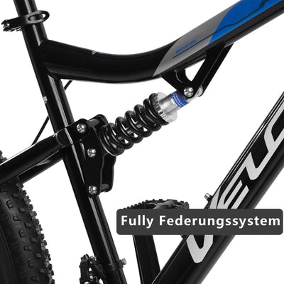 CARPAT SPORT Mountainbike 27,5 Zoll Mountainbike 3.0 Fat Tire Fully MTB Damen Herren 21 Gang, Kettenschaltung, Alu-Rahmen, Jugendliche Hardtail Fahrrad, Kinderfahrrad