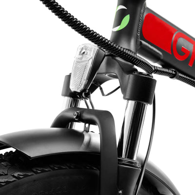 Argento Mini Max GT 250W Motor 615WH Klappbar E-Fahrrad, 20-Zoll Rad Größe, Rot/Schwarz