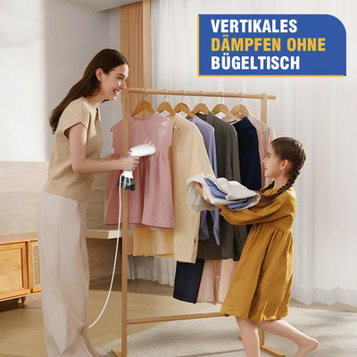 Rolipo Dampfglätter, 400ML Steamer Wassertank Dampfbürste Faltenentferner, für Zuhause, Büro, Reisen, Weiß