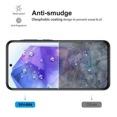 SPARIN 3 Stück Panzer Schutz Glas für Samsung Galaxy A35/A55 5G, HD Displayschutz, 9H Härte Schutzfolie, Frei von Kratzern, Ultrabeständig Folie