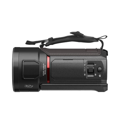 Panasonic HC-VX3E-K 4K-Camcorder, 4K-Video (25p), 25-mm-F1.8-Weitwinkelobjektiv, 24-facher optischer Zoom, Hybrid OIS+, HDR, Zoom-Mikrofon, Touchscreen, kreative Funktionen, Schwarz