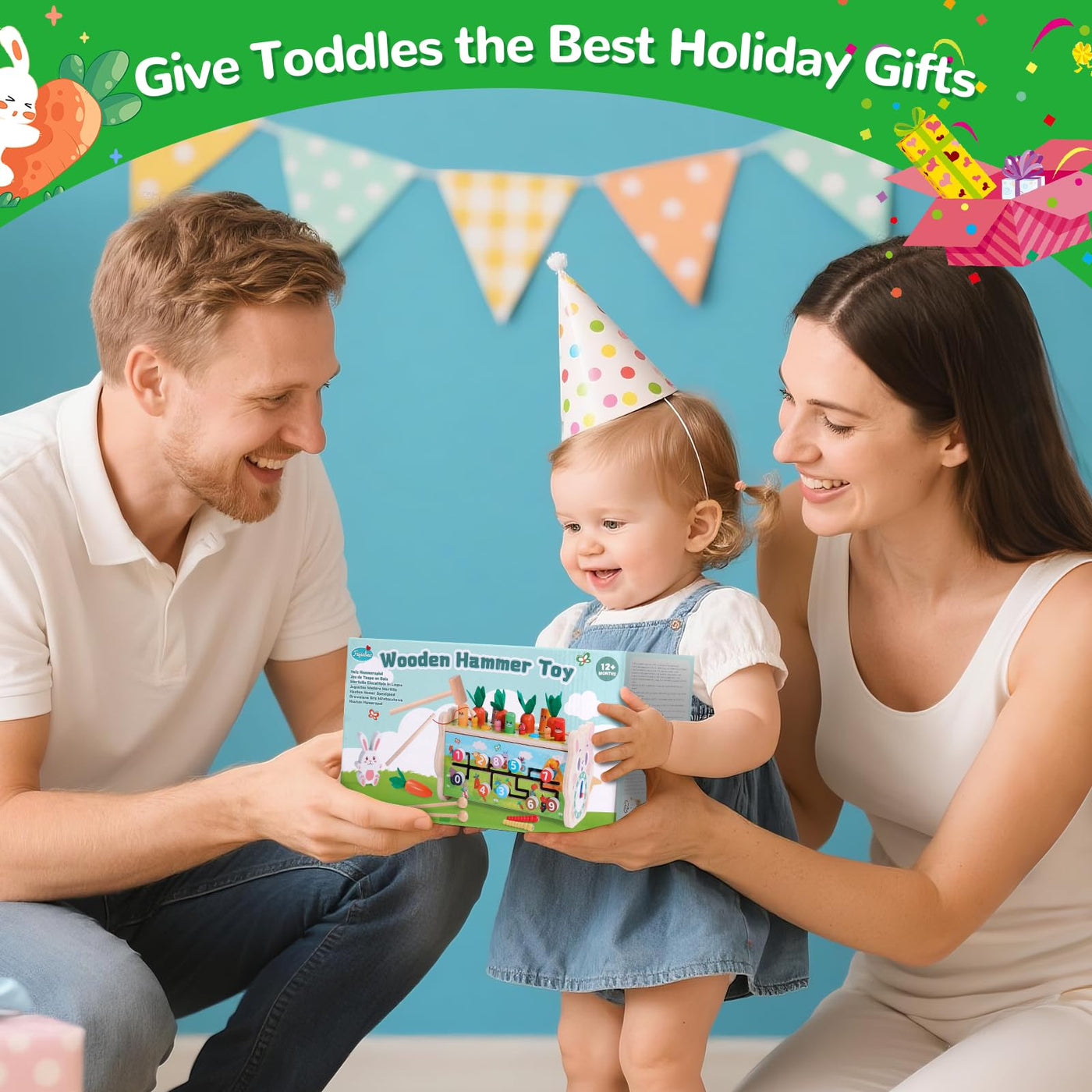 Fajiabao Montessori Spielzeug ab 1 Jahr- 7 in 1 Hammerspiel Holzspielzeug Motorikspielzeug Xylophon Kinder 1 Jahr Lernspielzeug, Kinderspielzeug Geschenk 1 2 Jahr Junge Mädchen Taufgeschenke