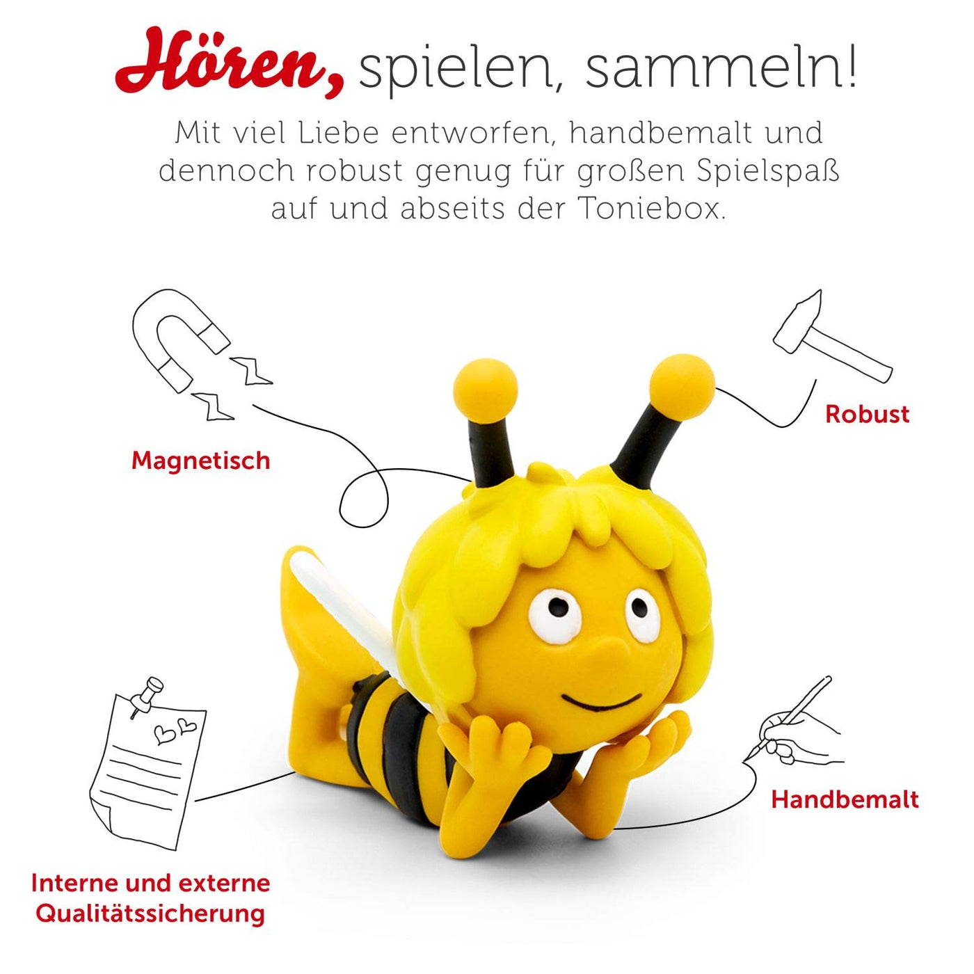 tonies Hörfigur für Toniebox, Die Biene Maja – Majas Geburt, Hörspiel für Kinder ab 3 Jahren, Spielzeit ca. 79 Minuten