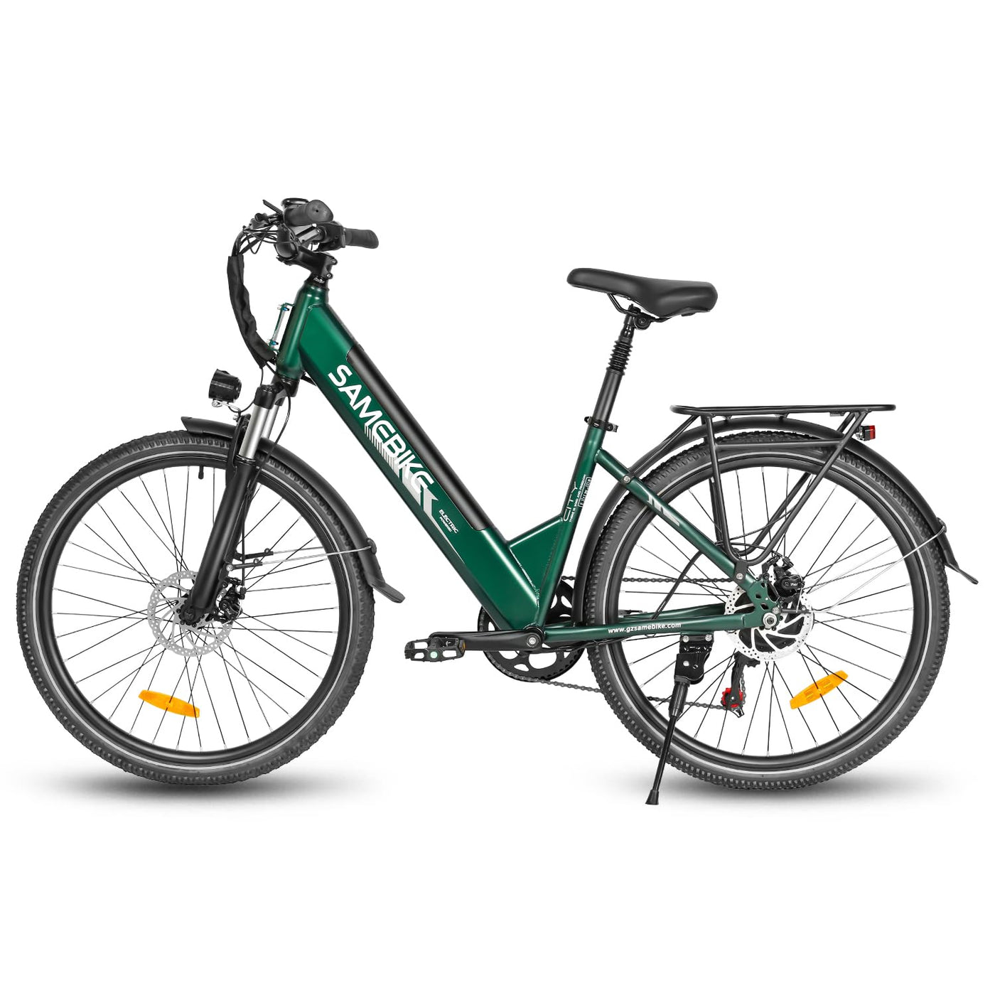 SAMEBIKE 26" E-Bike für Erwachsene, 7 Gang Elektrofahrrad mit Austauschbarem 36V 15Ah Akku, 25 km/h und 80–120km Reichweite E-Bike für Städtische Pendler, IP56 Wasserdicht