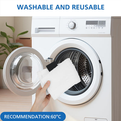 Sunnila 10 Stück Mikrofaser-Tuchset Waschbar 5 Bodendüse + 5 Handdüse Microfiber Cloth für Kärcher Dampfreiniger EasyFix SC2, SC3, SC4, SC5