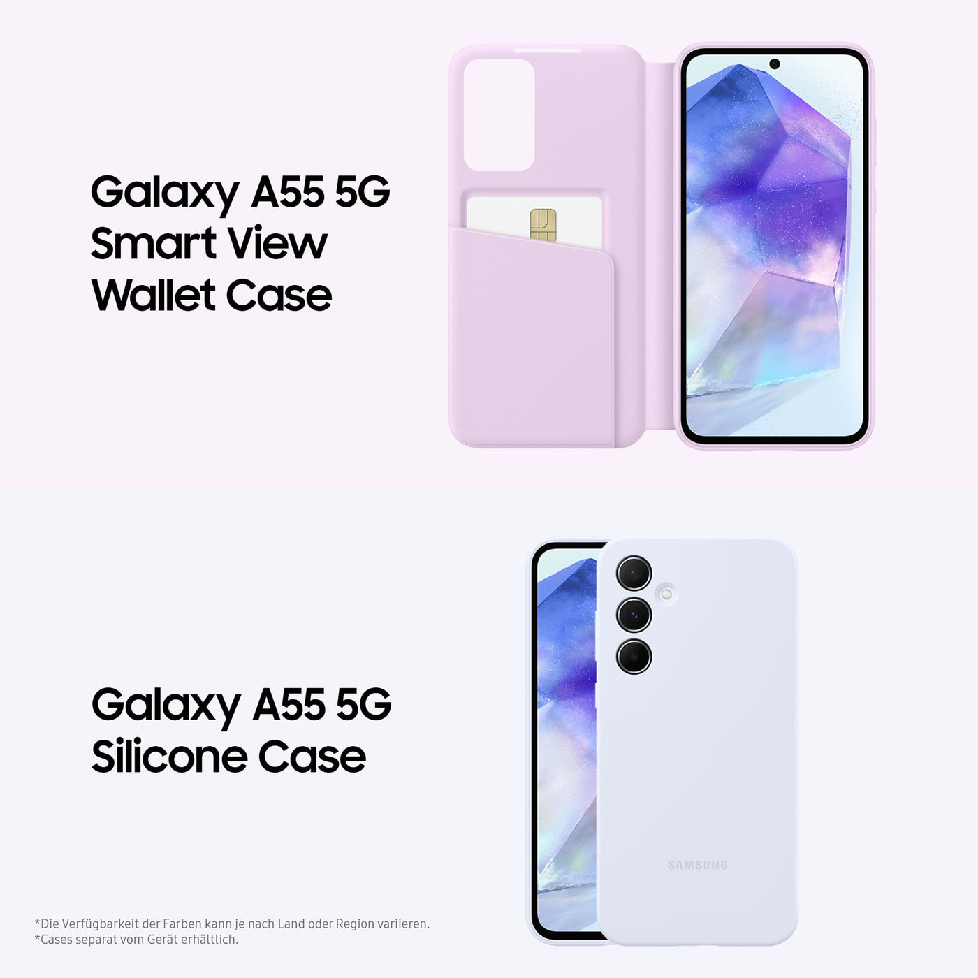 Samsung Galaxy A55 5G Smartphone, Android-Handy ohne Vertrag, 128 GB - 8 GB RAM, 2 Tage Akkulaufzeit, 50-MP-Kamera, Awesome Lemon, 2,5 Jahre Herstellergarantie