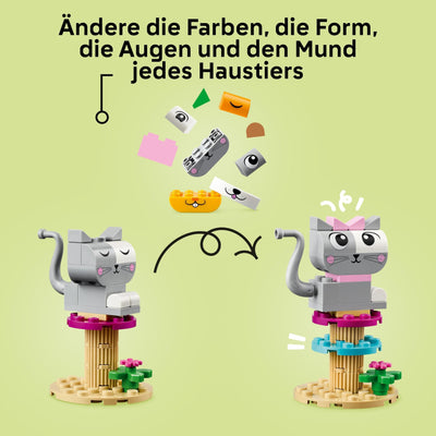 LEGO Classic Kreative Tiere - Spielzeugtiere zum Bauen und Spielen - Lernspielzeug mit Hund, Katze, Hase, Hamster & Vogel - Spielset als Kinder Geschenk für Mädchen und Jungen ab 5 Jahren - 11034