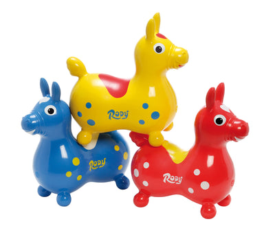 Ledraplastic 8002 Jakobs 4019960 - Rody Hüpfpferd, 3 Jahre, rot