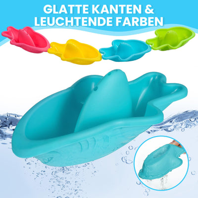 Badespielzeug Baby ab 1 2 3 4 Jahre, Badewannenspielzeug Wasserspielzeug Kinder Schwimmbad Pool Planschbecken Spielzeug ( Schimmelfreies 10 Stück )